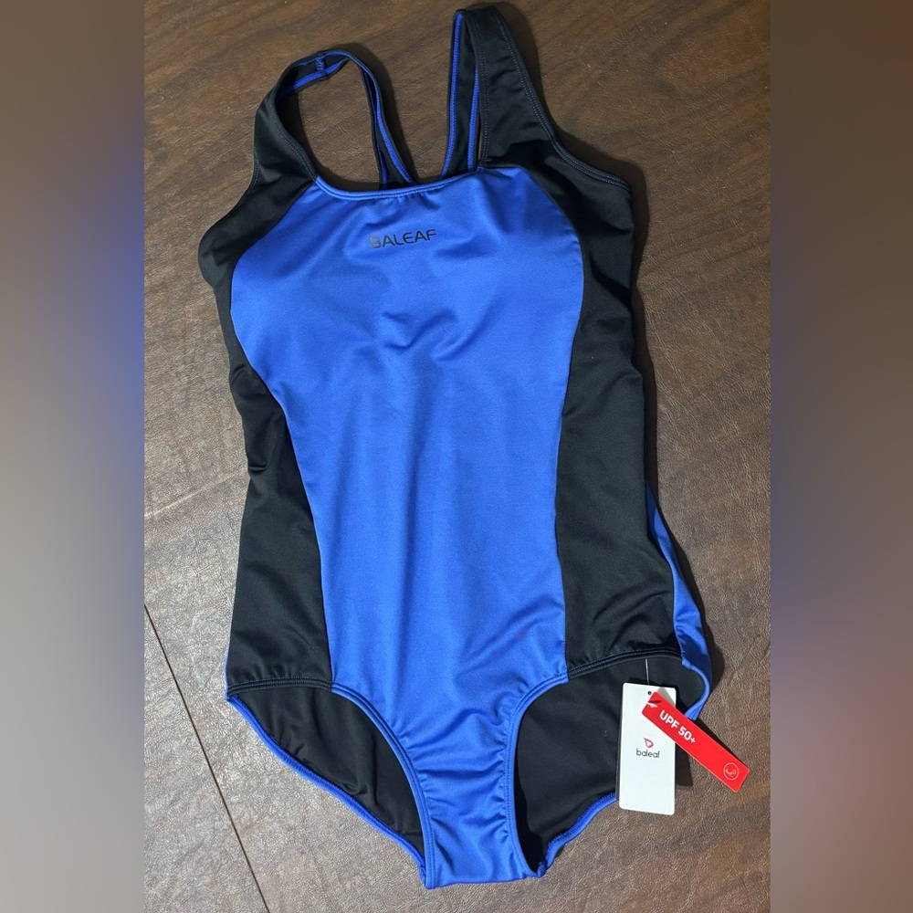 Baleaf One-Piece Swimsuit in Blue and Black size 38 - new with tags